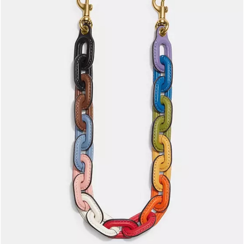 Coach Leather Chain Strap - Picture 3 of 8